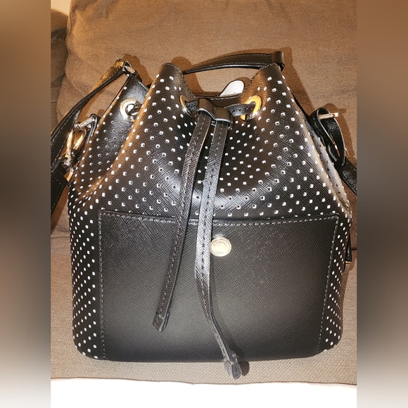 MICHAEL KORS Perforated Leather Bucket Bag - Picture 3 of 15